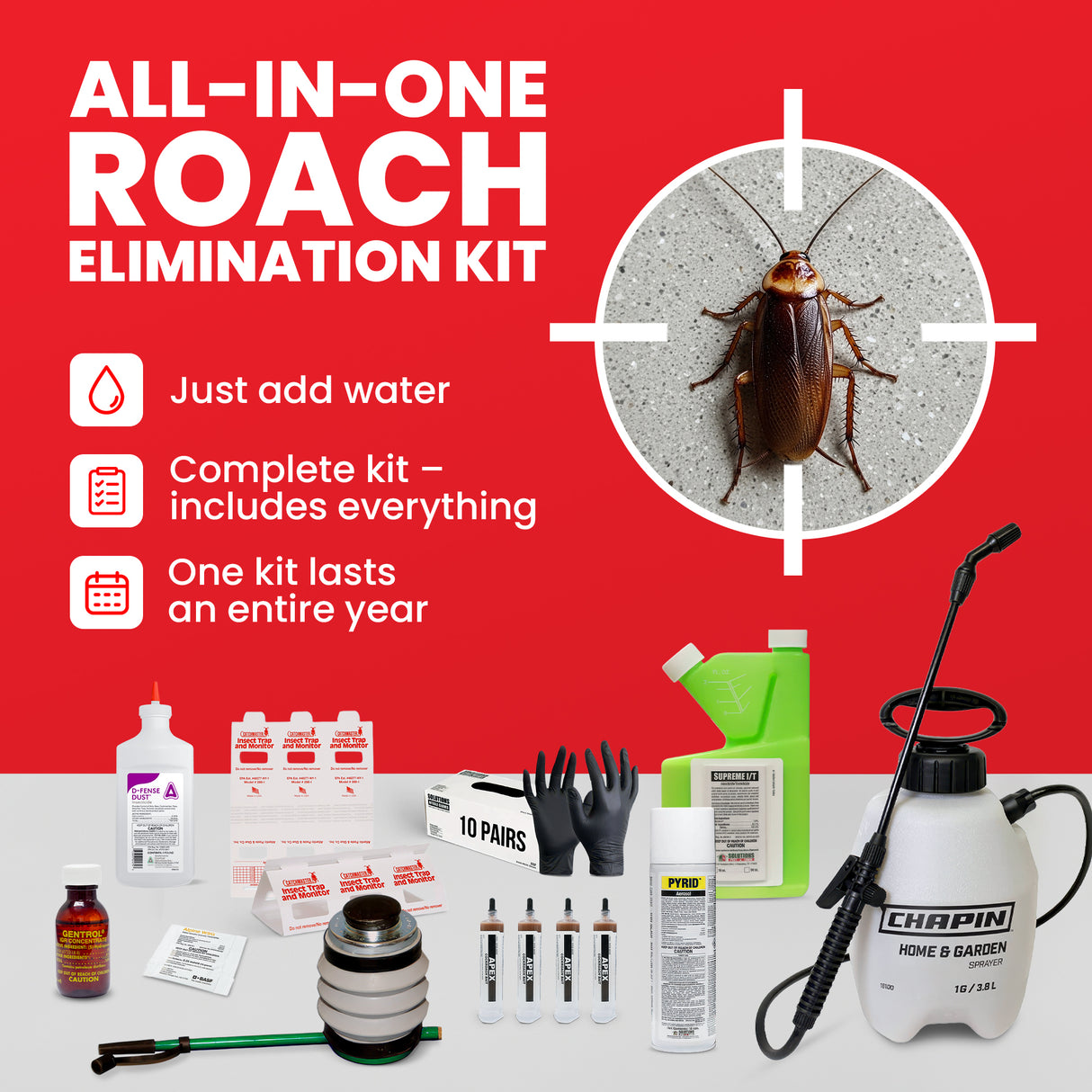 All-In-One Roach Elimination Kit