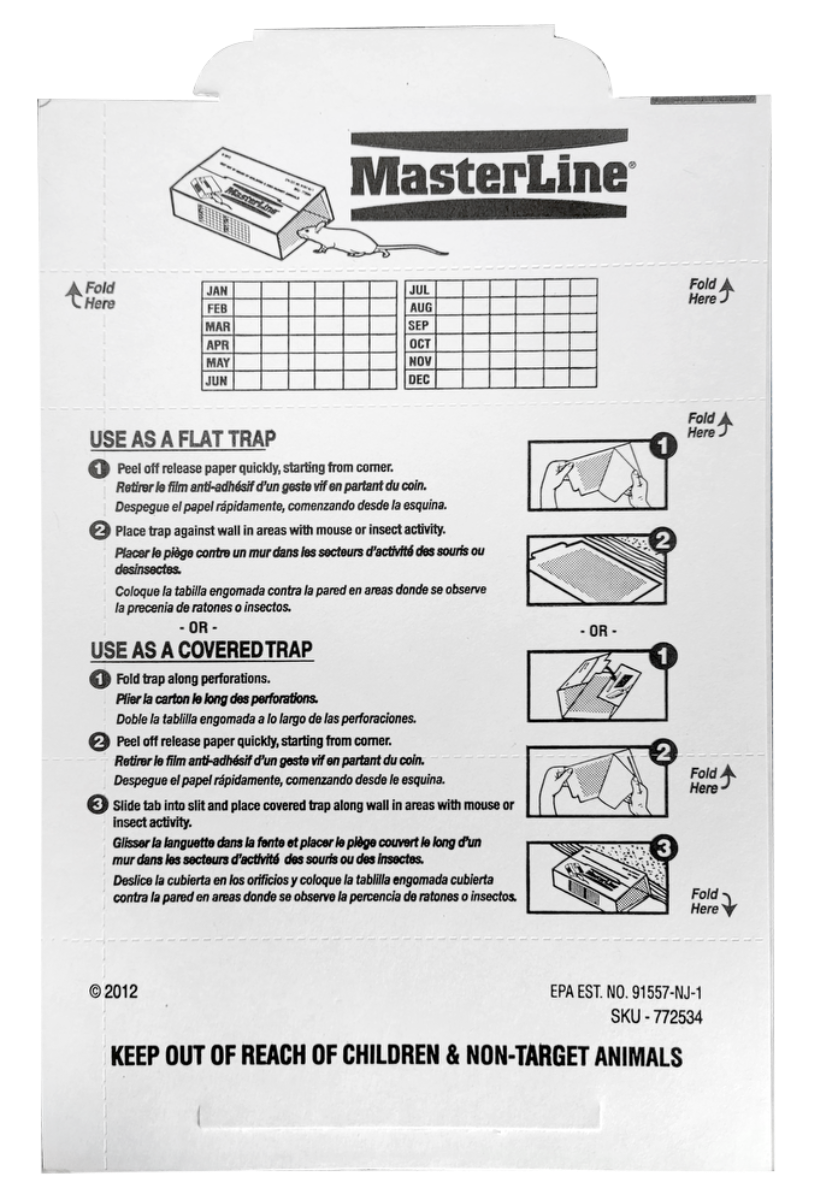 MasterLine Glue Traps - Unscented