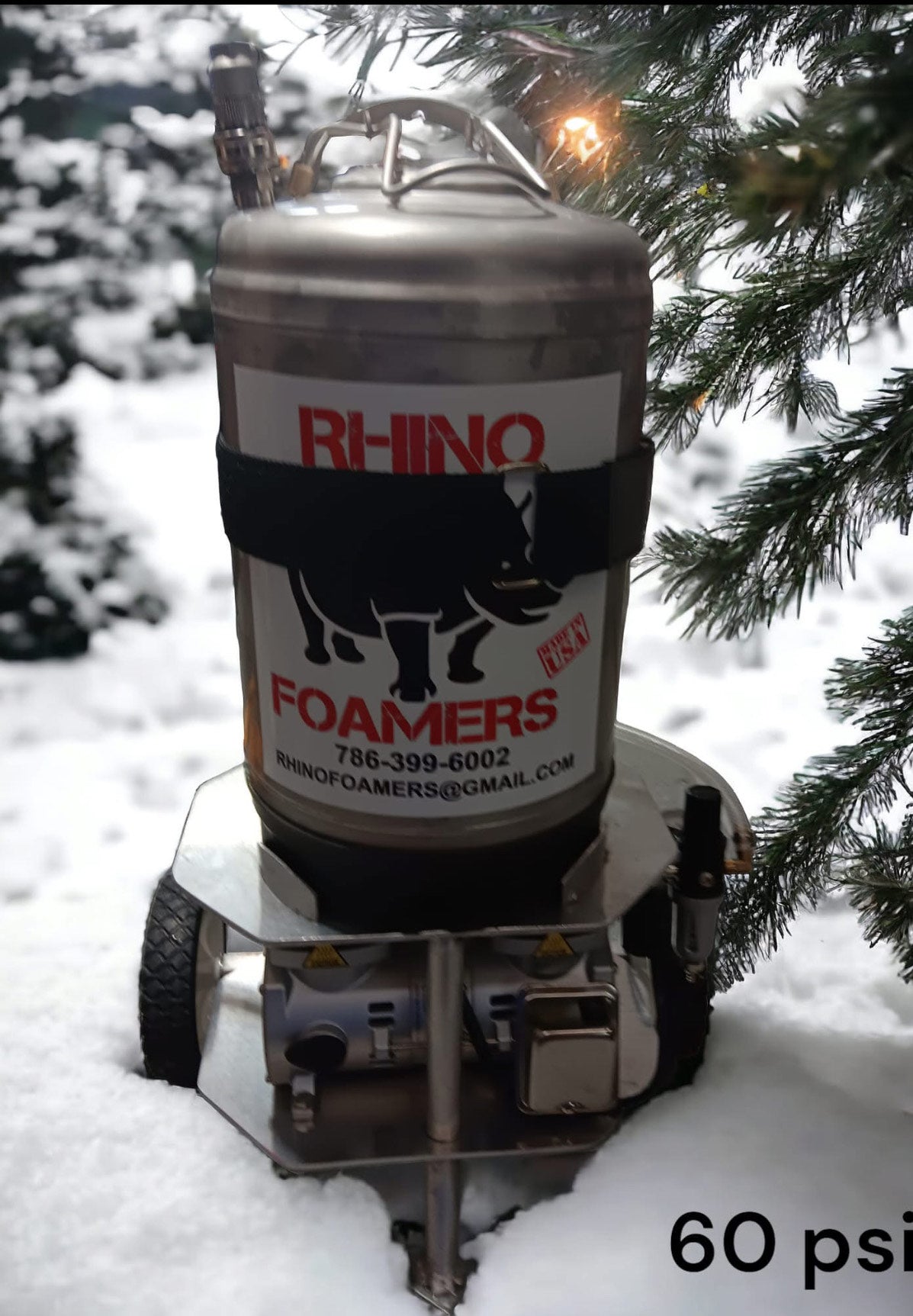 Rhino Foamers Power Cart - Portable Wet & Dry Foam Machine