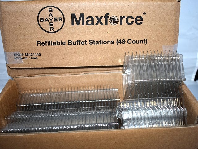 Maxforce Refillable Buffet Bait Stations - 48ct