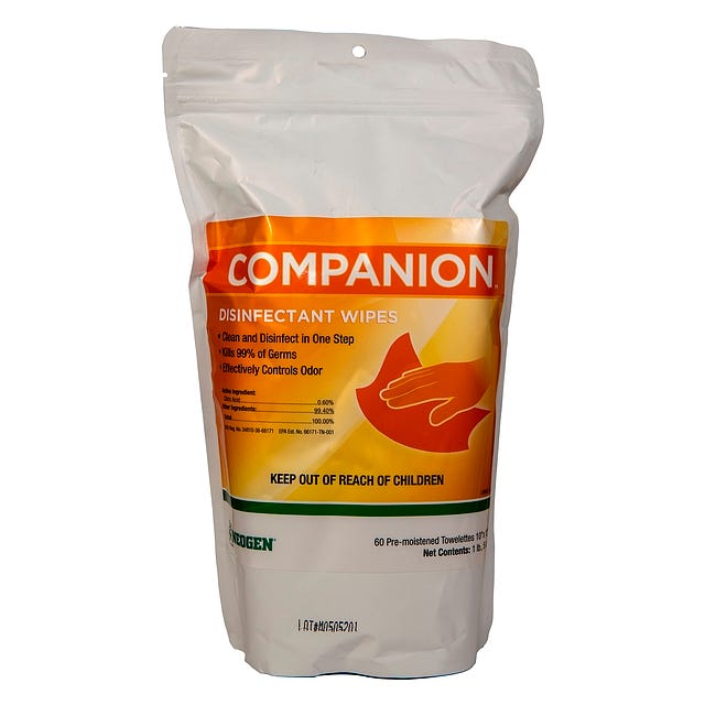 Companion Disinfectant Wipes