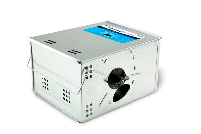 Ketch-All Multiple-Catch Mousetrap with Metal Lid