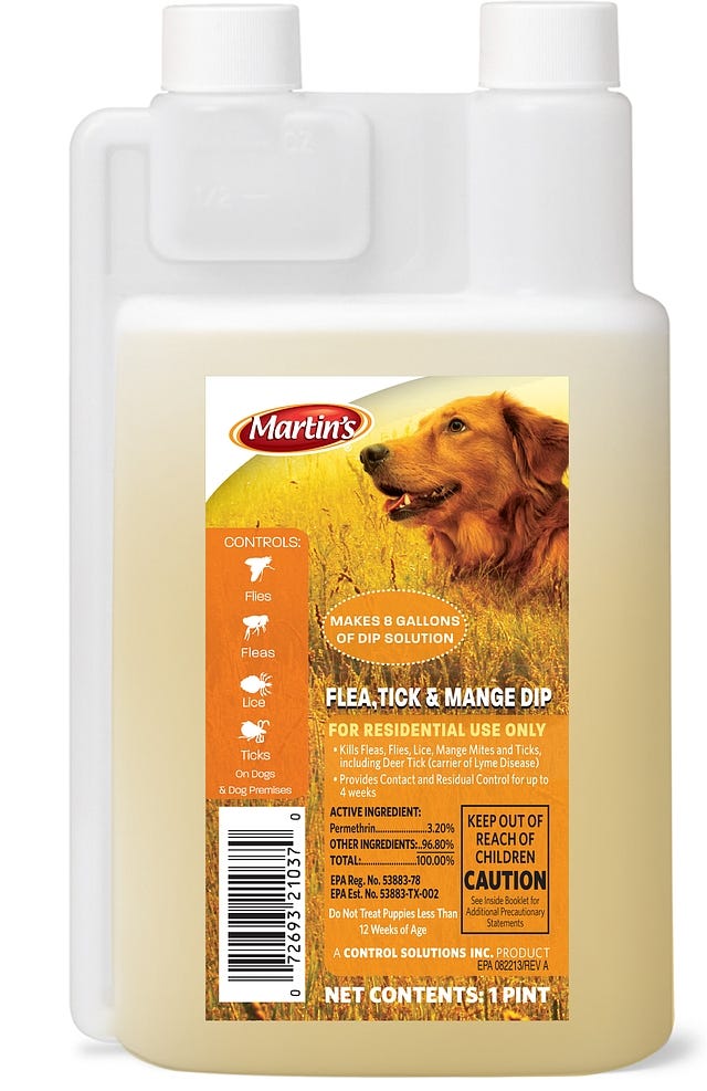 Martin's Flea - Tick Mange Dip