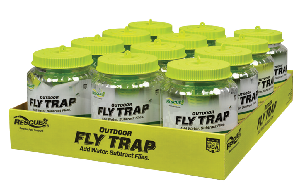 Rescue Outdoor Reusable Fly Trap - Case of 12 Traps