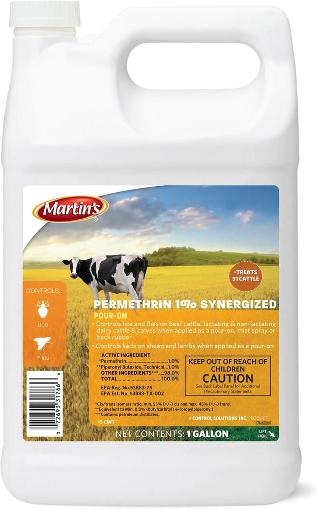 Martin's Permethrin 1.0% Pour-On