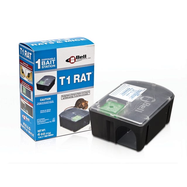 T1 Rat Pre-Baited Disposable Bait Station