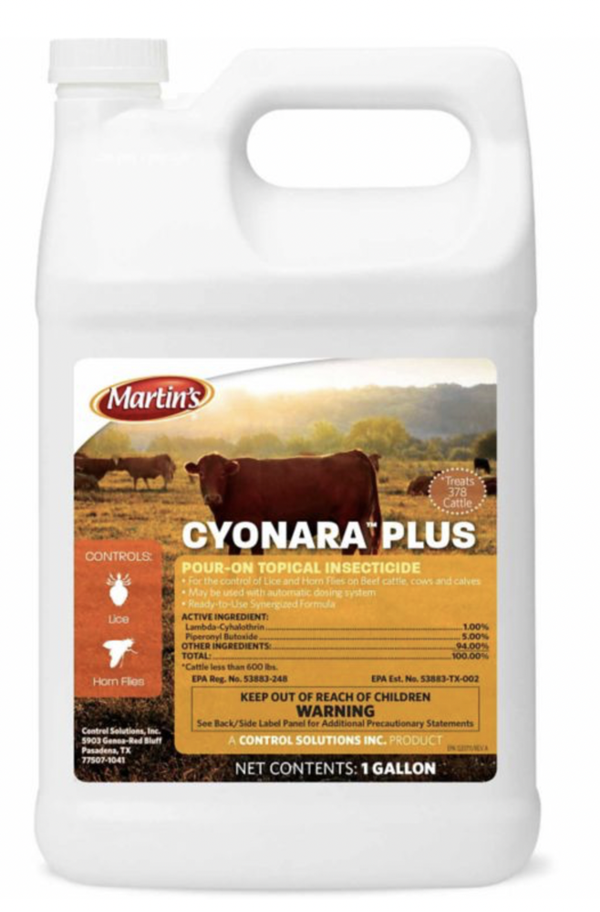 Cyonara Plus Pour-On jug with Applicator Gun