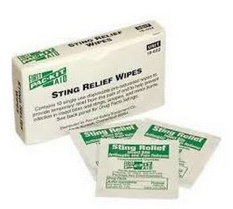 Sting Relief Wipes