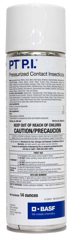 PT P.I. Pressurized Contact Insecticide - 14 oz.