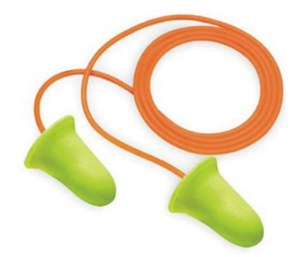 Earplugs Ear Soft Corded NRR 33 Foam 100 / box