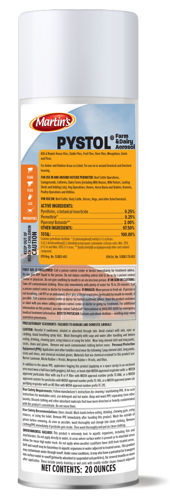 Pystol Farm And Dairy Aerosol