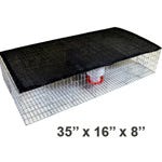 Pigeon Trap with Feeder, Water Container Shade Screen