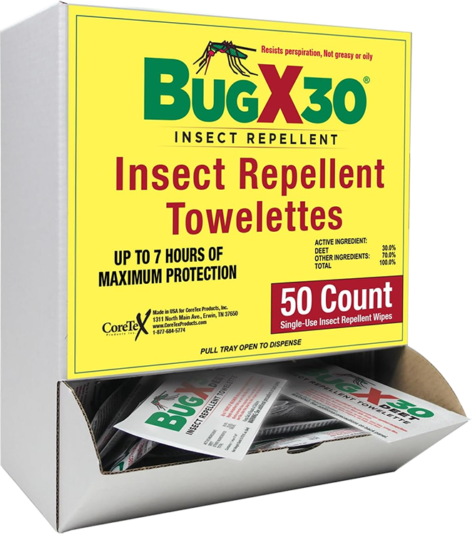 Bug X 30 Towelettes