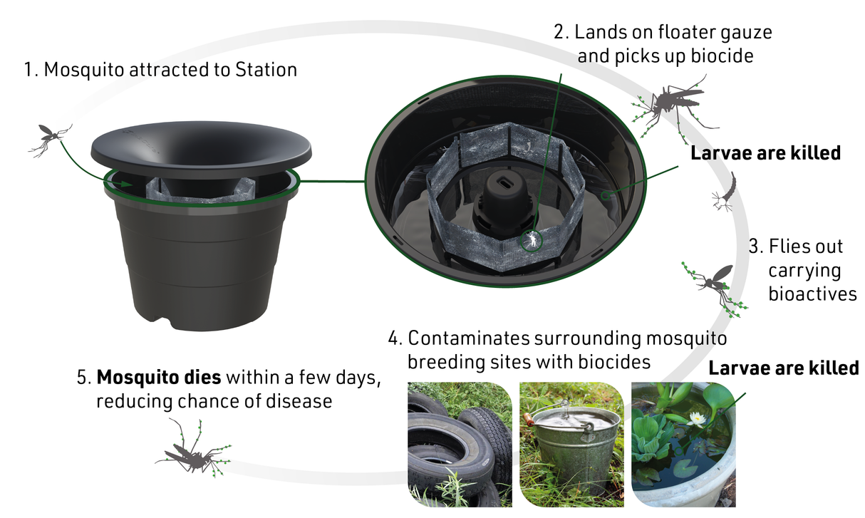 In2Care Mosquito Station - (No Active Ingredients Included)