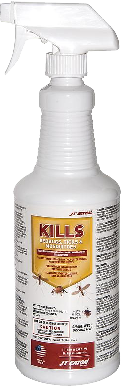 Kills Bed Bugs, Ticks, and Mosquitoes Spray