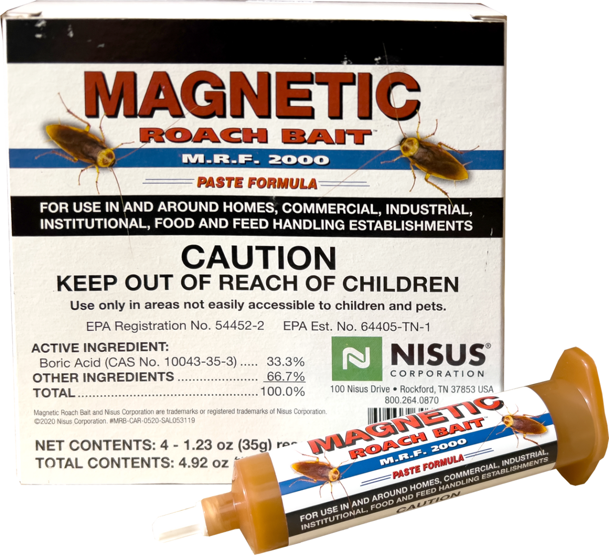 Magnetic Roach Bait