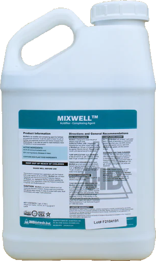 Mixwell Acidifier & Complexing Agent jug