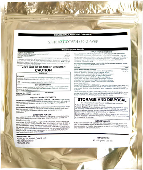Spheratax SPH (50 G) WSP Microbial Larvicide