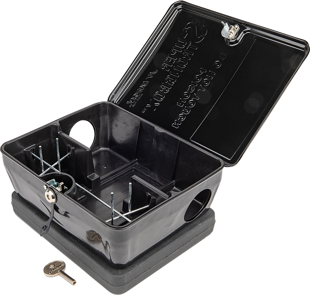 Super Strongbox Bait Station with Paver - Black Powder Coating