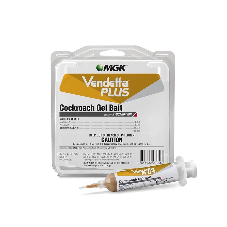 Vendetta Plus Cockroach Gel Bait - Box of 4 x 30 g Tubes