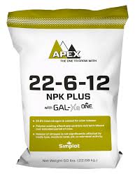 Apex 22-6-12 NPK Plus Nursery Fertilizer - 50lb Bag