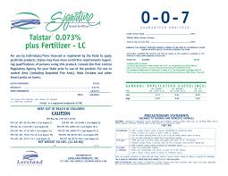 Fertilizer 20-0-10 & Talstar 0.073% Insecticide