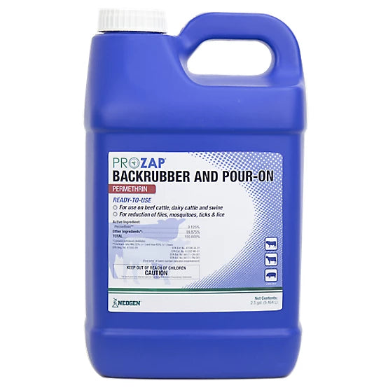 Prozap Backrubber and Pour-On - 2.5 Gallon Jug