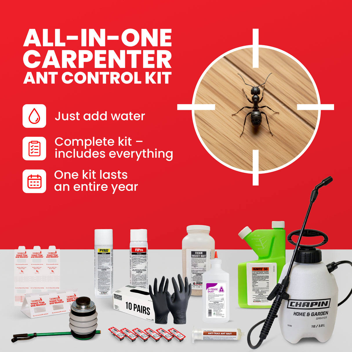 All-In-One Carpenter Ant Control Kit