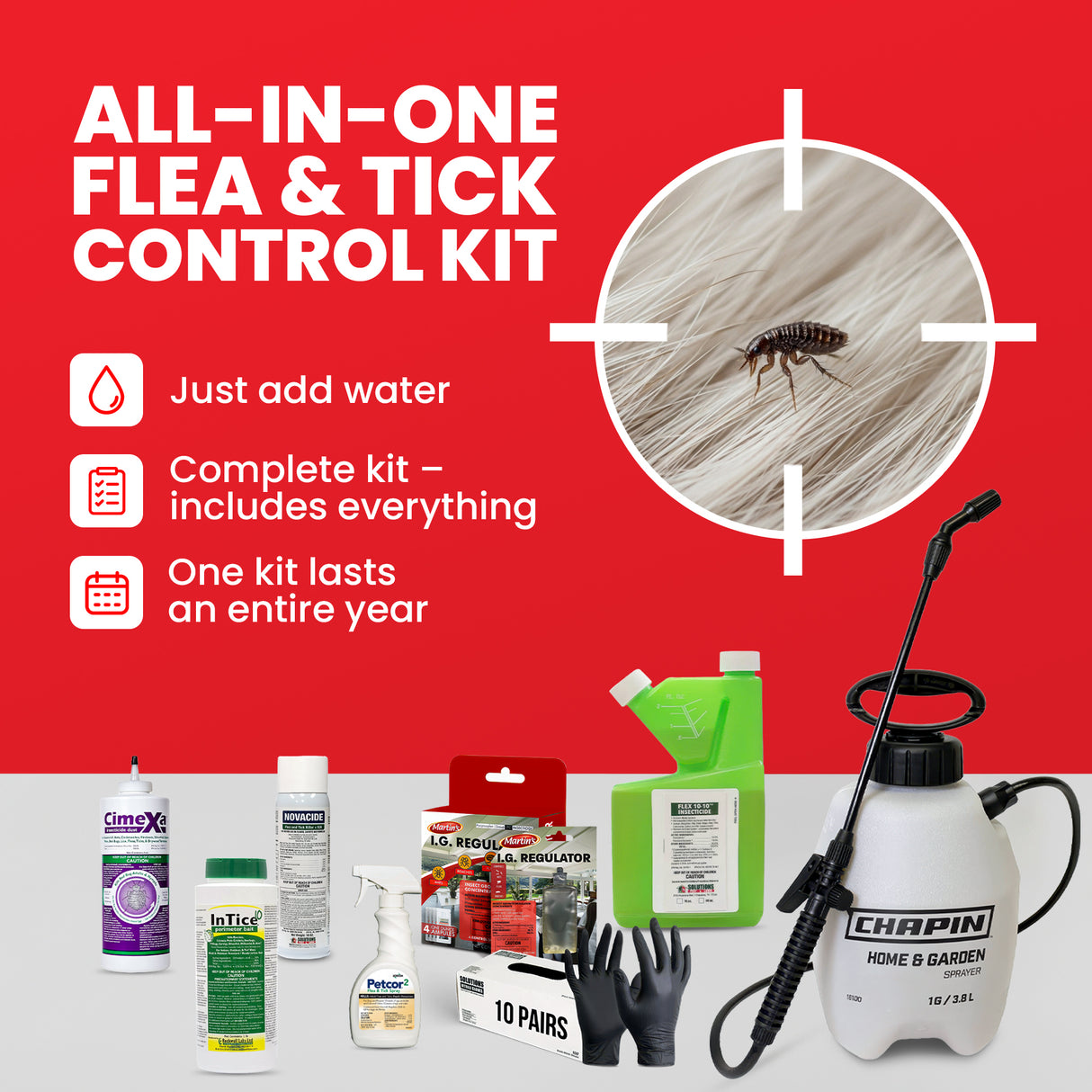 All-In-One Flea & Tick Control Kit