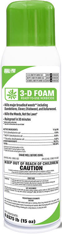 3-D Foam Aerosol Herbicide