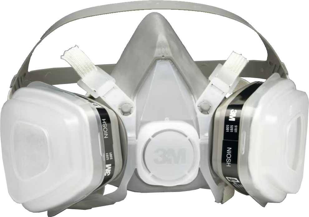 3M 5000-Series Half Facepiece Disposable Respirator Assembly