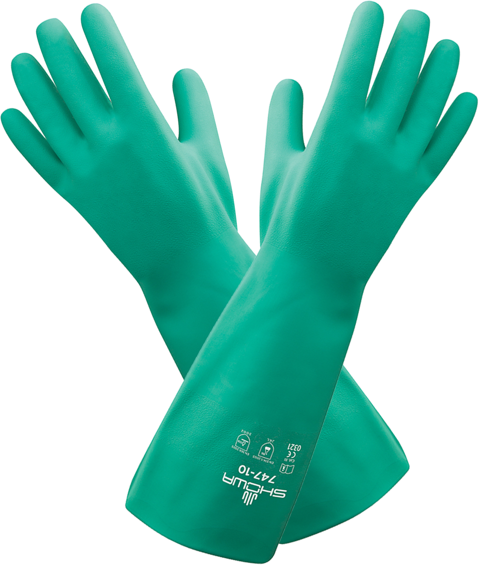 Unlined Nitrile Gloves - Green