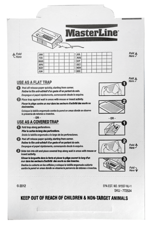 MasterLine Glue Traps - Unscented (72 Traps) – Pest Control Superstore