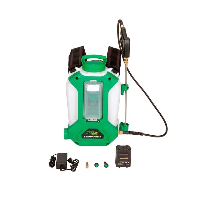 FlowZone Typhoon 3 Battery Powered Backpack Sprayer (4-gal) (FZVAAK-3)