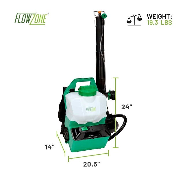 FlowZone Vortex 40V/8Ah Battery Backpack Mist Blower