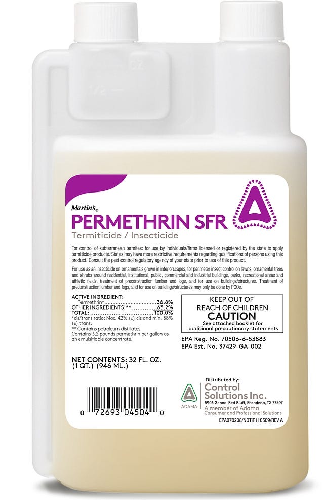 Permethrin SFR Termiticide & Insecticide