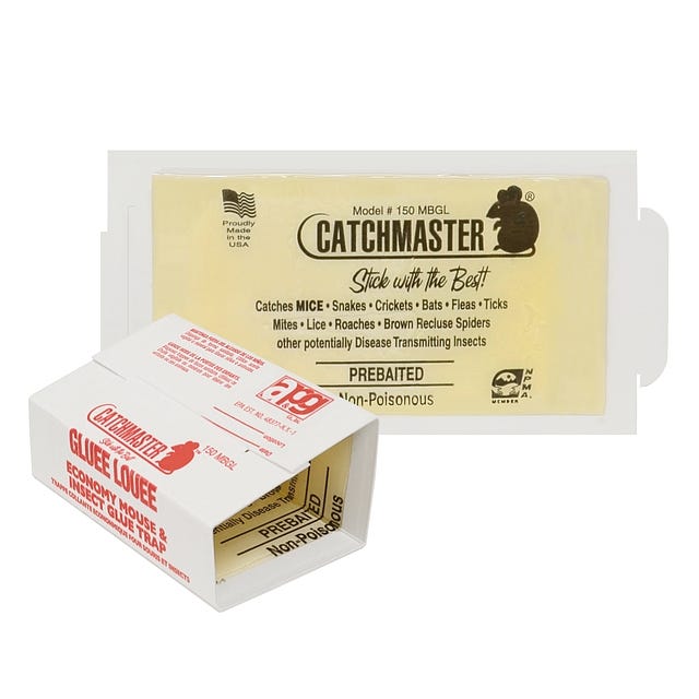 Catchmaster Econo Peanut Butter Mouse Insect Glue Boards - 7'' x 3.5''