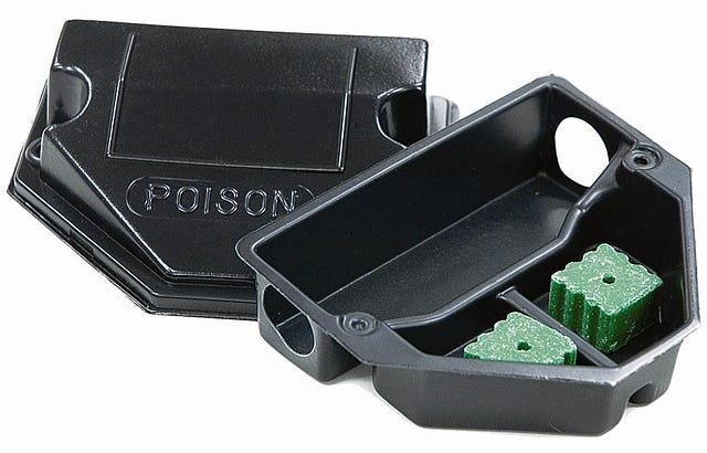 Triangular Plastic Mouse Bait Station