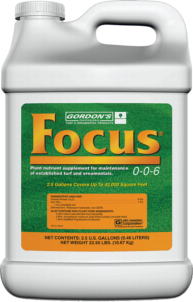 Focus Plant Nutrient Supplement 0-0-6 - 2.5 Gallon Bottle