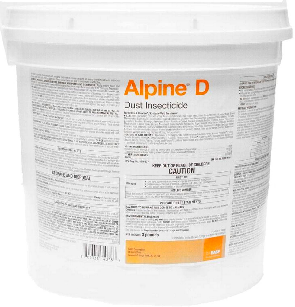 Alpine D Dust Insecticide - 3 lb Pail