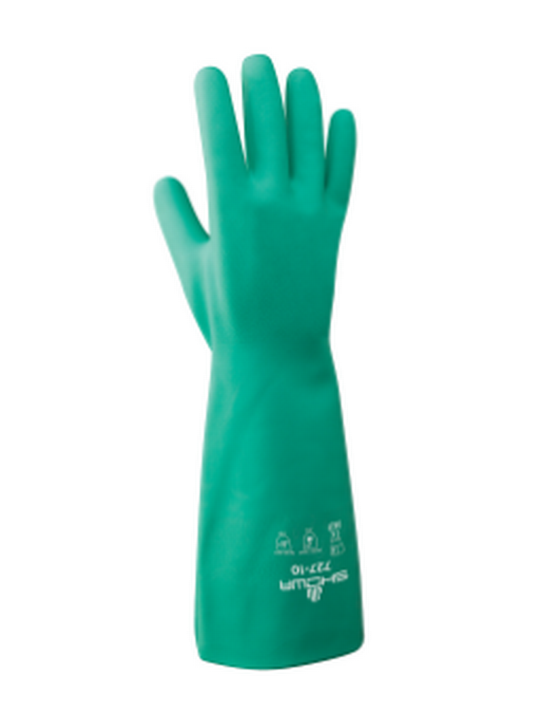 Glove Nitrile Large 13'' 15 mil Green Unlined