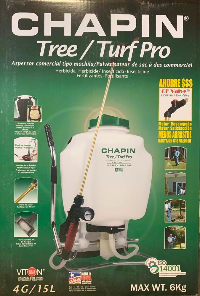 62000: 4-gal Tree & Turf Pro Backpack Sprayer