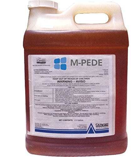 M-Pede Insecticide - Miticide & Fungicide - 2.5 Gallon