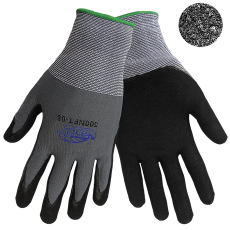 Tsunami Grip 500NFT Grey Nitrile Gloves