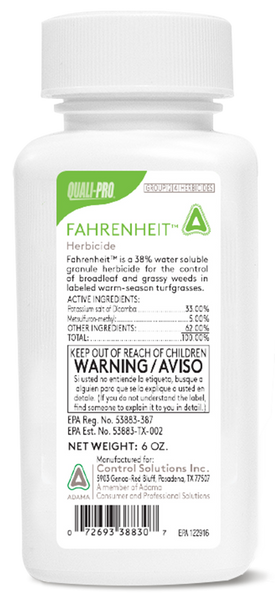 fahrenheit herbicide Fahrenheit Warm Season Turfgrass Herbicide