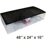 Large Pigeon Trap with Feeder, Water Containers, Shade Screen