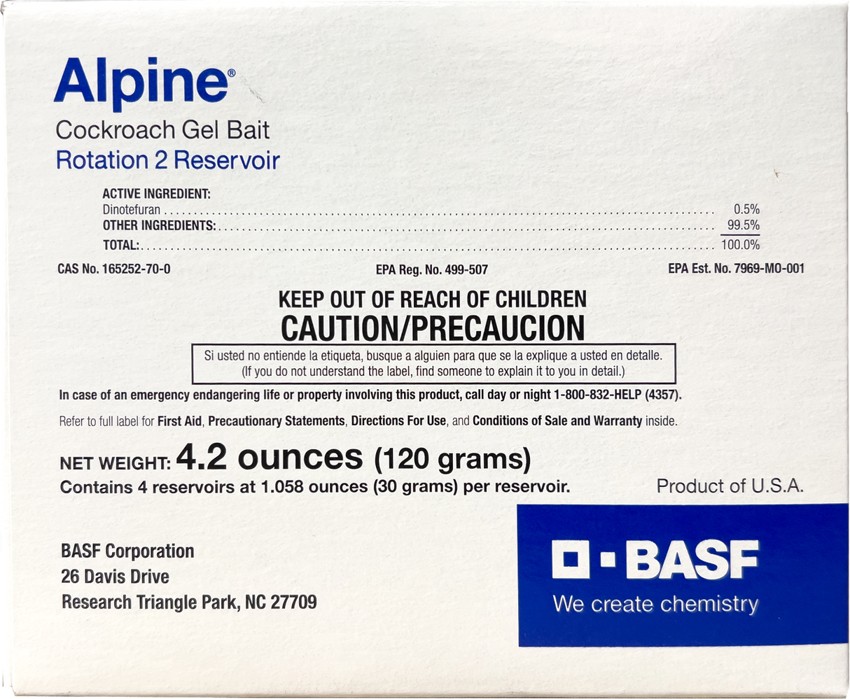 Alpine Cockroach Gel Bait Rotation