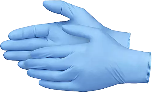 Blue Powder-Free Nitrile Gloves - 2XL