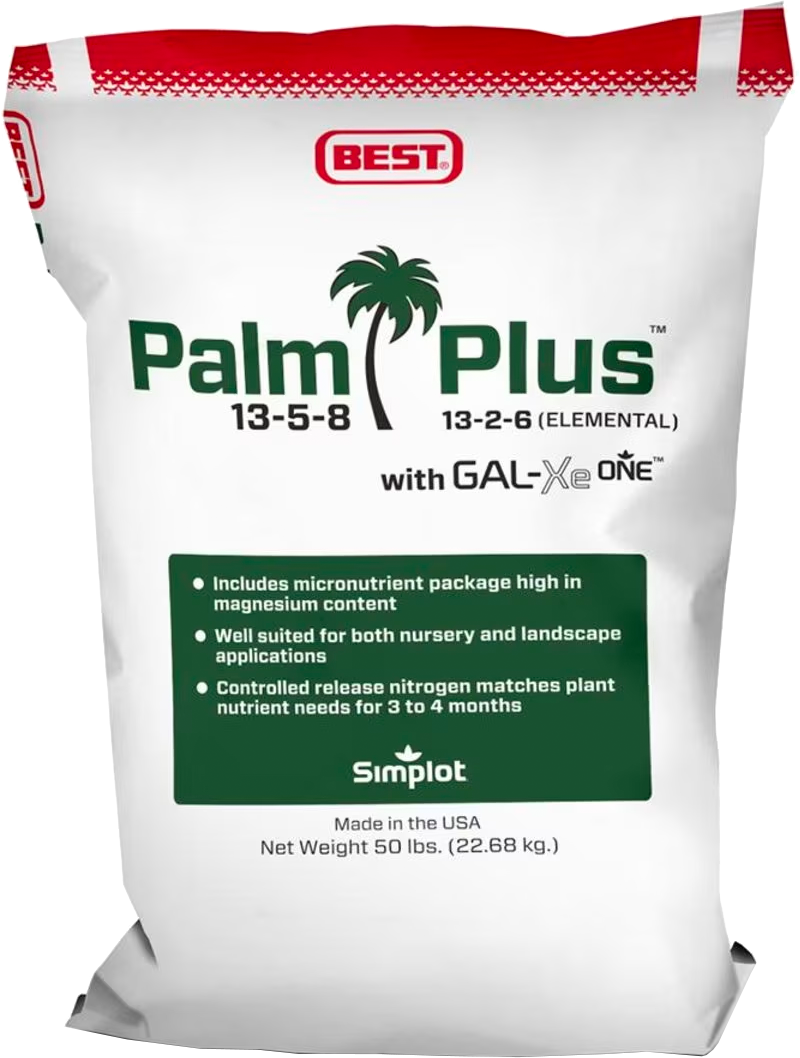 Best Palm Plus 13-5-8 Fertilizer with GAL-XeONE - 50lb Bag