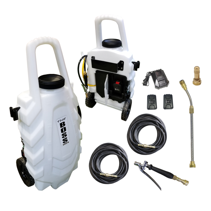 BOSS PRO-1024 8 Gallon HIGH OUPUT Mobile Applicator 18Volt Rechargeable Liquid Treatment System ATTIC - CRAWL SPACE